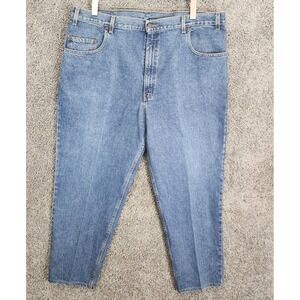 Vintage Levis 545 Jeans Mens 44x30 Blue Denim Brown Tab Loose Fit Baggy 1990s Y2